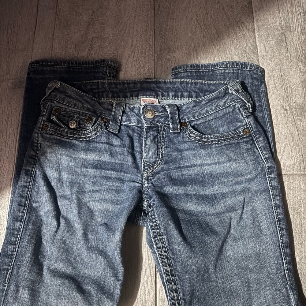 True Religion Women's Straight Leg Jeans - Classic Denim